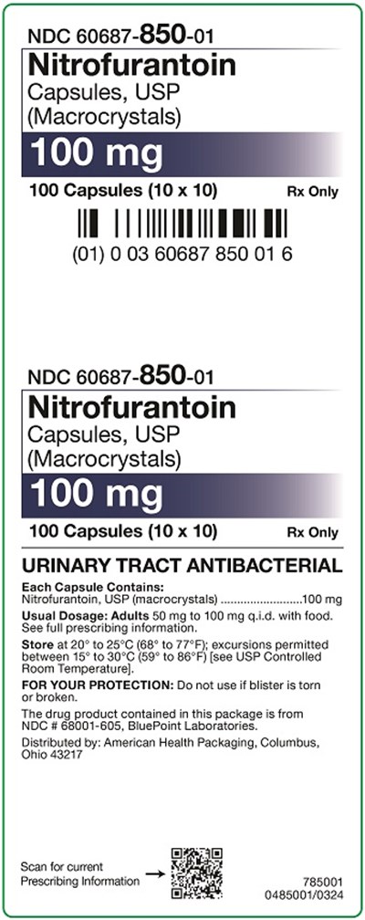 100 mg Nitrofurantoin Macrocrystals Capsules Carton (100 mg Nitrofurantoin Macrocrystals Capsules Carton)